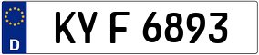 Trailer License Plate